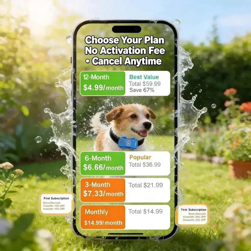WANWAYTECH GPS Pet Tracker 4G Real Time Tracking IP67 Waterproof
