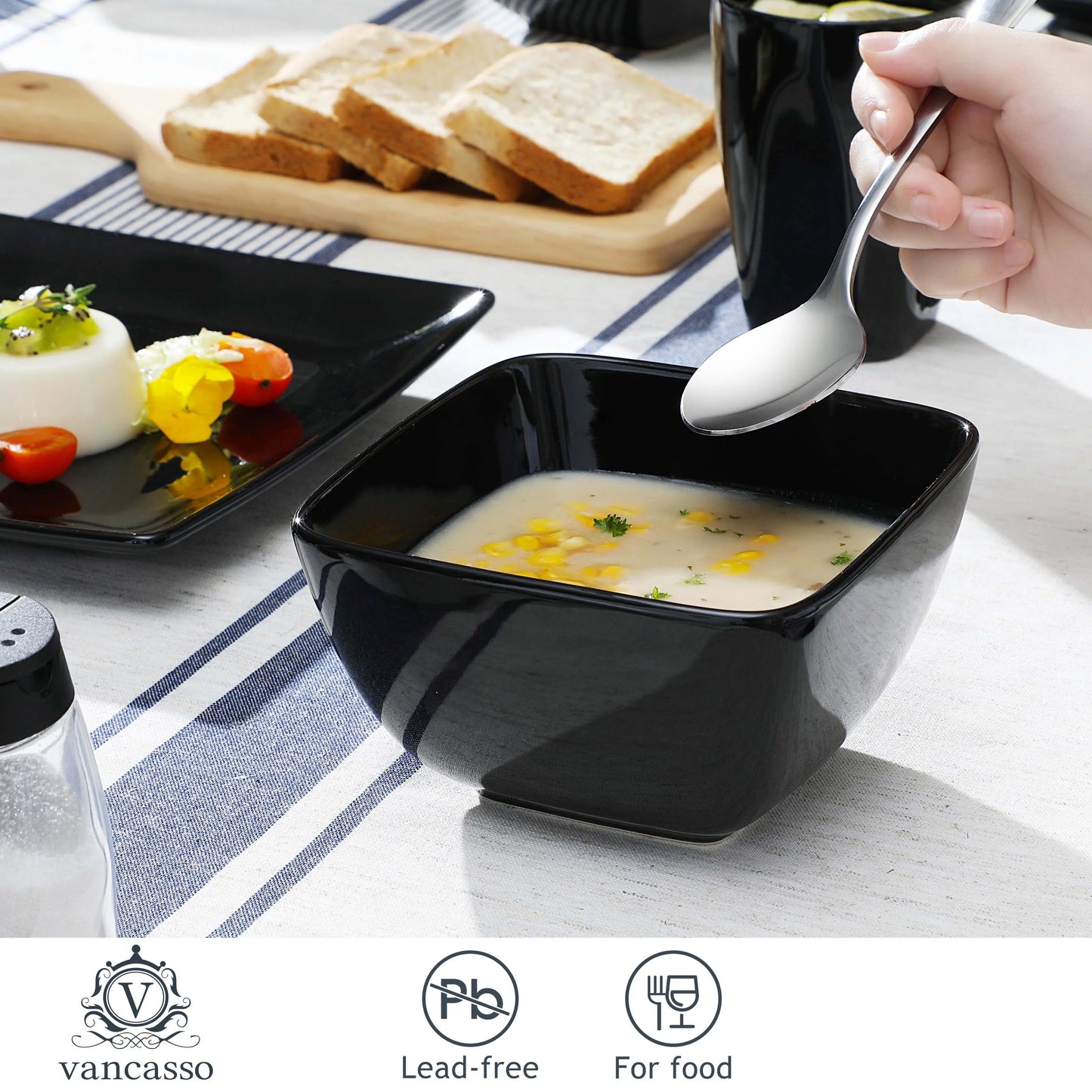 Malacasa Soho Ceramic Dinnerware Set Porcelain Dinnerware Collection