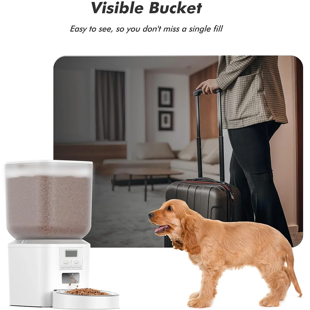 Nityers Automatic Cat Feeder With Key Control And Voice Recorder Pet and Home Outlet