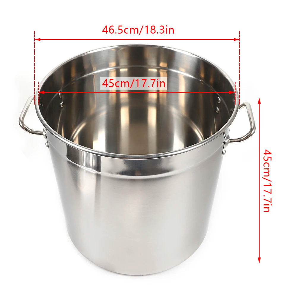 Stainless Steel Soup And Stock Pot With Lid And Handles