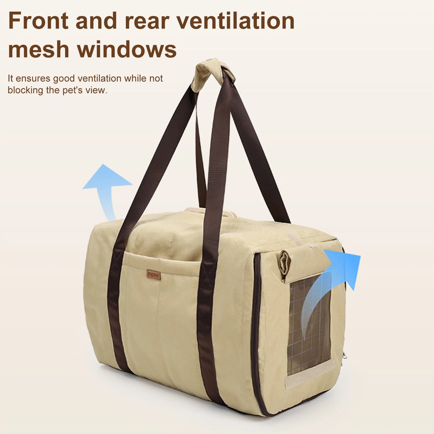 Lightweight Cat Carrier With Breathable Mesh And Comfortable Strap