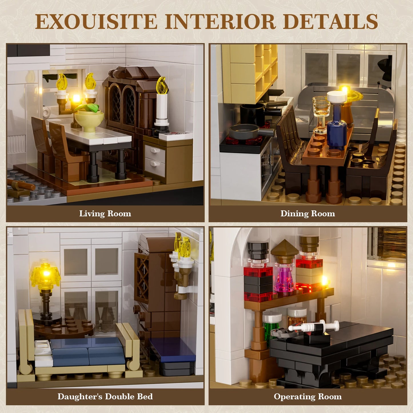 Magic House LED Building Set Victorian Model For Adults