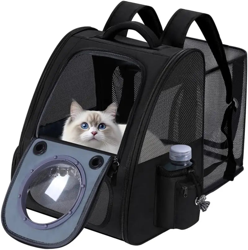 Expandable Pet Backpack Carrier for Cats and Small Dogs