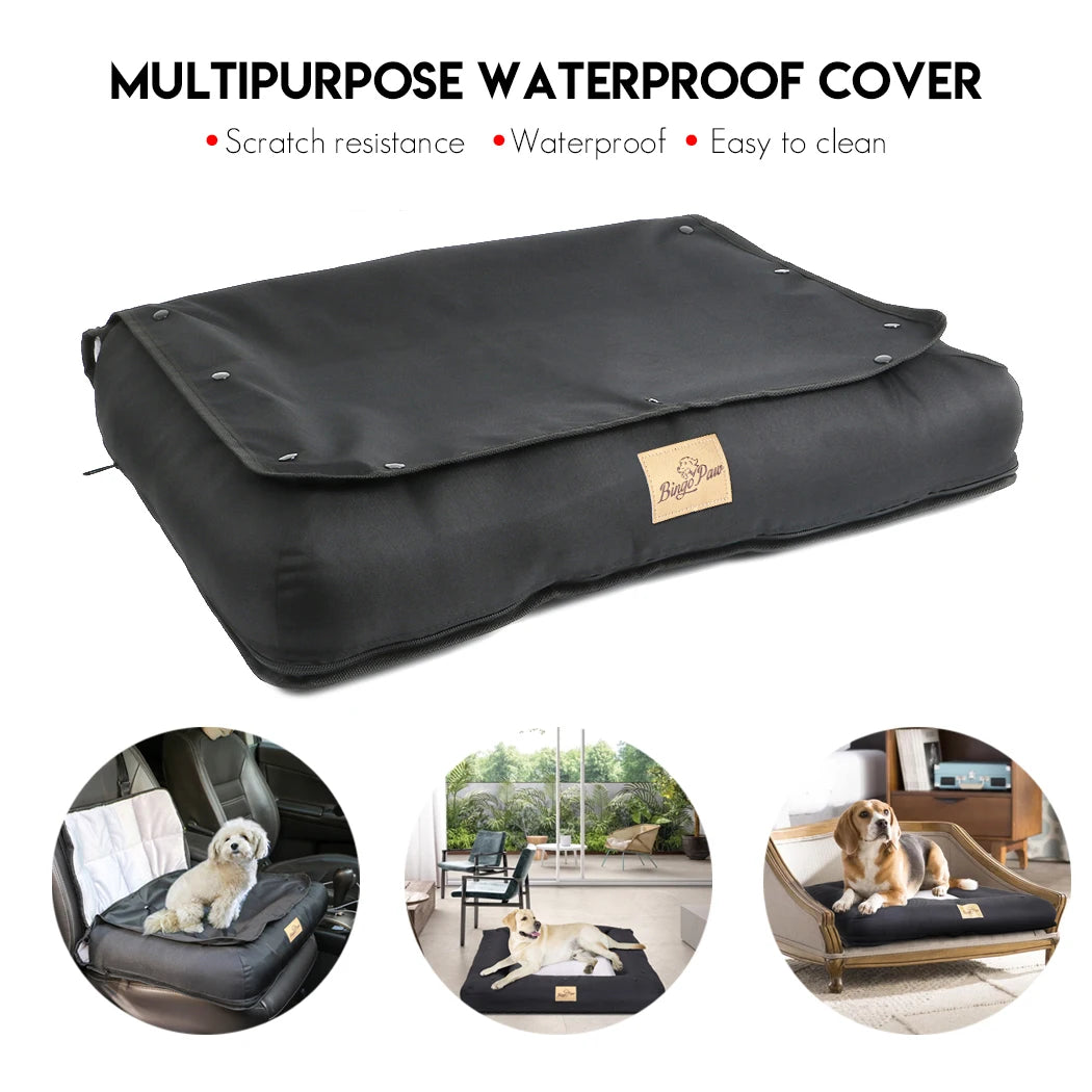 BINGOPAW Dog Car Seat Bed Waterproof Pet Cushion Mat Carrier