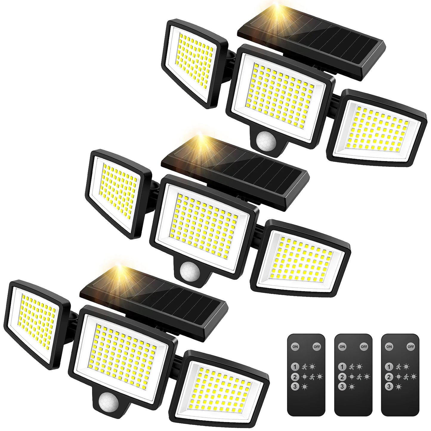 SZRSTH Solar Outdoor Light With Motion Sensor And Wireless Remote