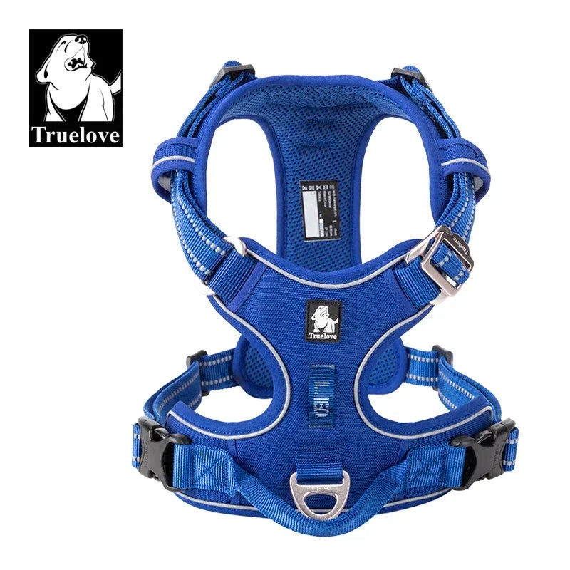 TrueLove Reflective Secure Adjustable Nylon Dog Harness With Durable Buckles