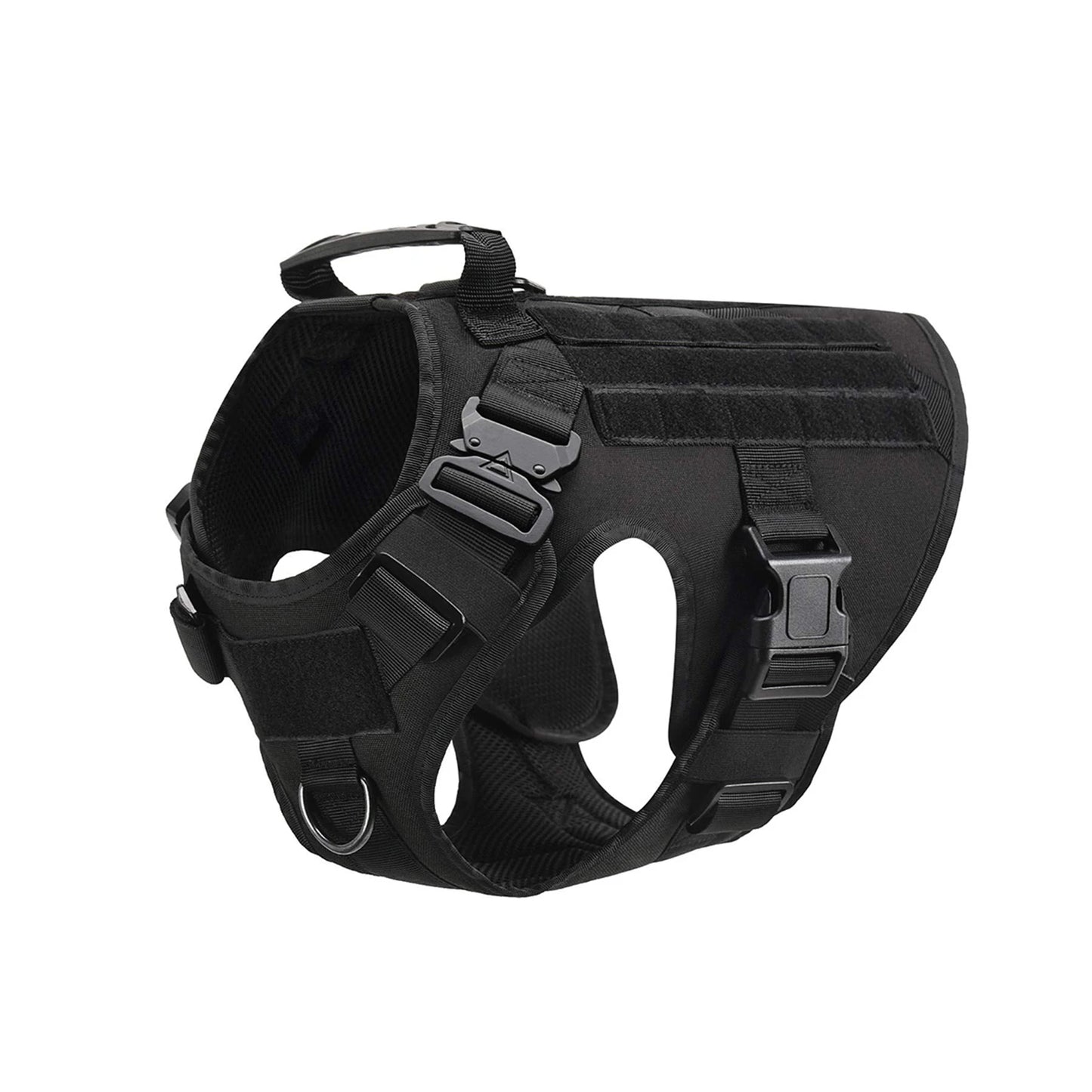 Tactical Padded Nylon Dog Harness Vest With Leash And Collar