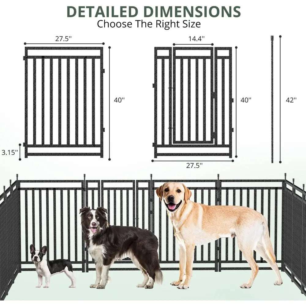 Portable Dog Playpen For Indoor And Outdoor Use Durable Metal