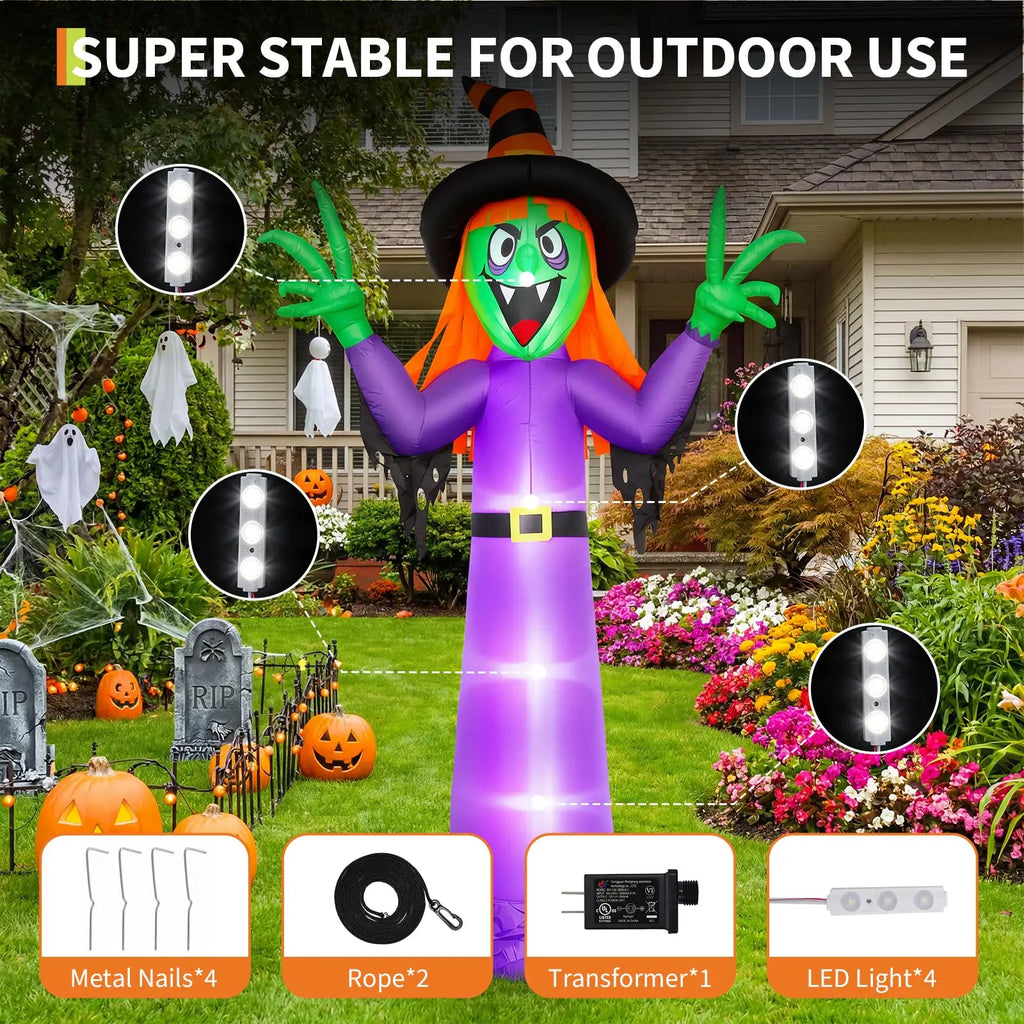 Halloween Inflatable Witch Outdoor