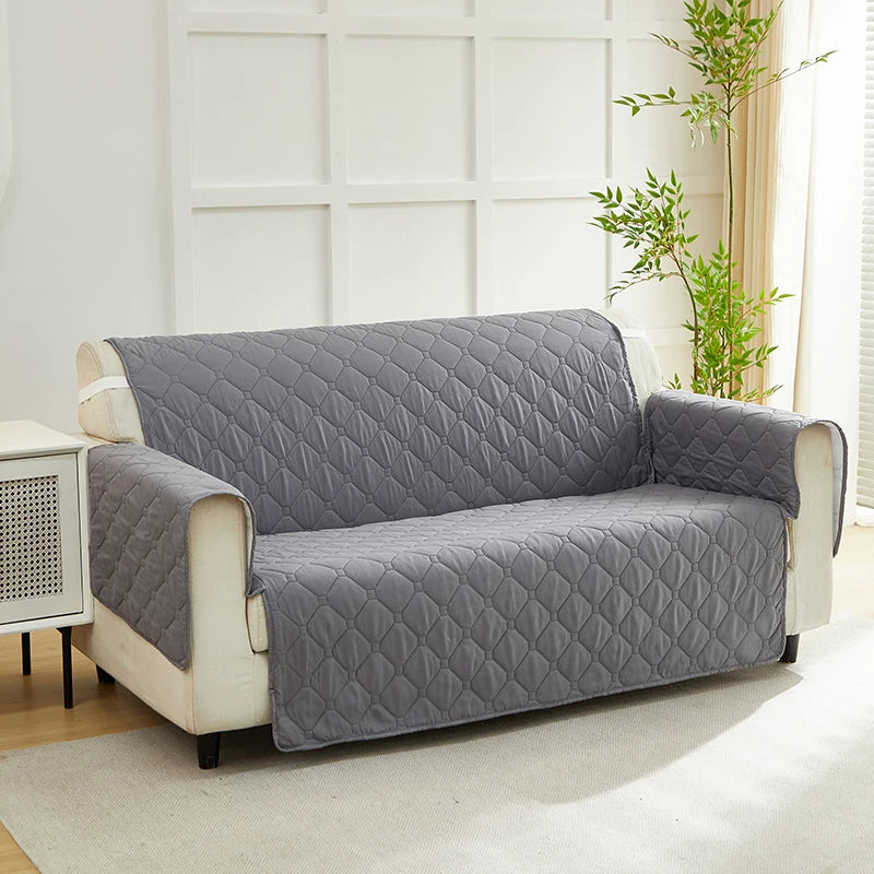 XM Luvetoria Quilted Integrated Sofa Cover For Living Room Slipcover