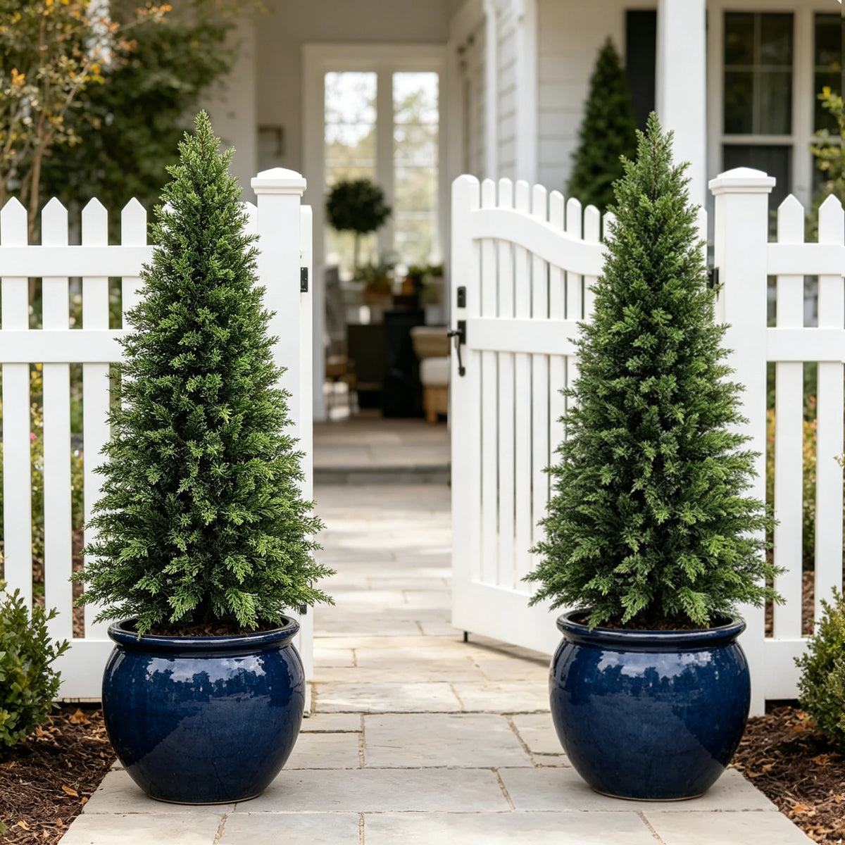 UV Resistant Artificial Cedar Topiary Trees