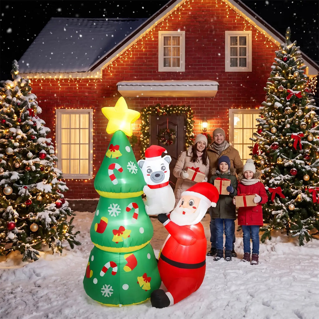 HiMISS Lighted Christmas Inflatable Santa
