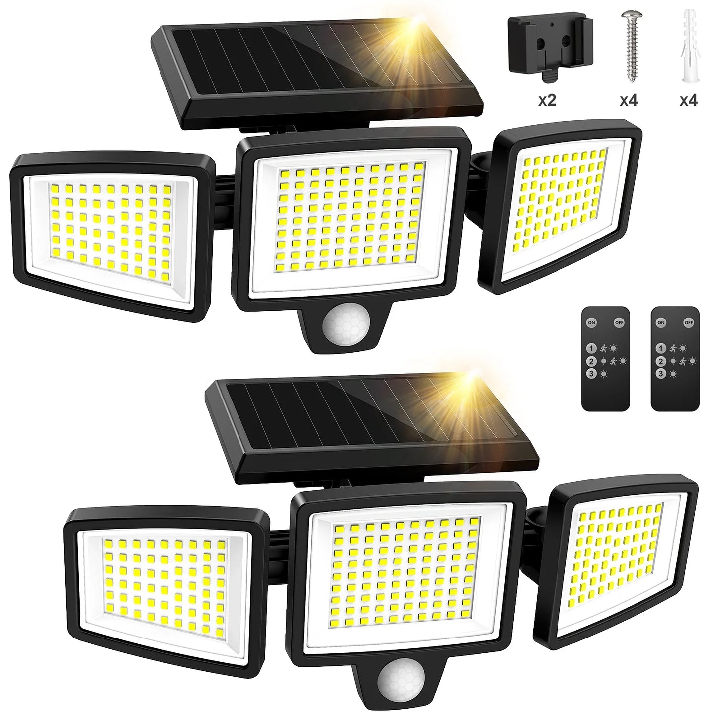 SZRSTH Solar Outdoor Light With Motion Sensor And Wireless Remote