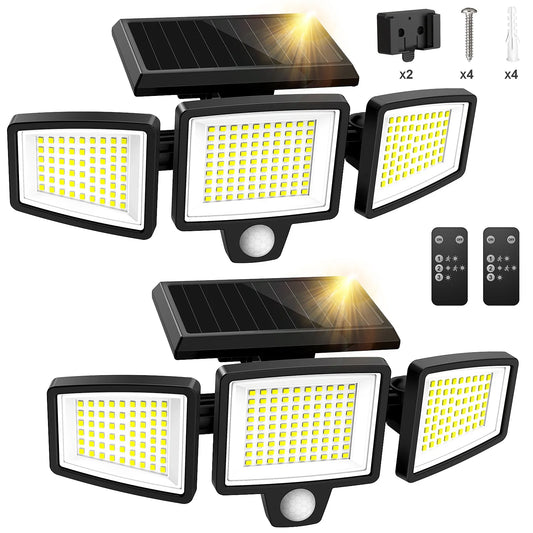 SZRSTH Solar Outdoor Light With Motion Sensor And Wireless Remote