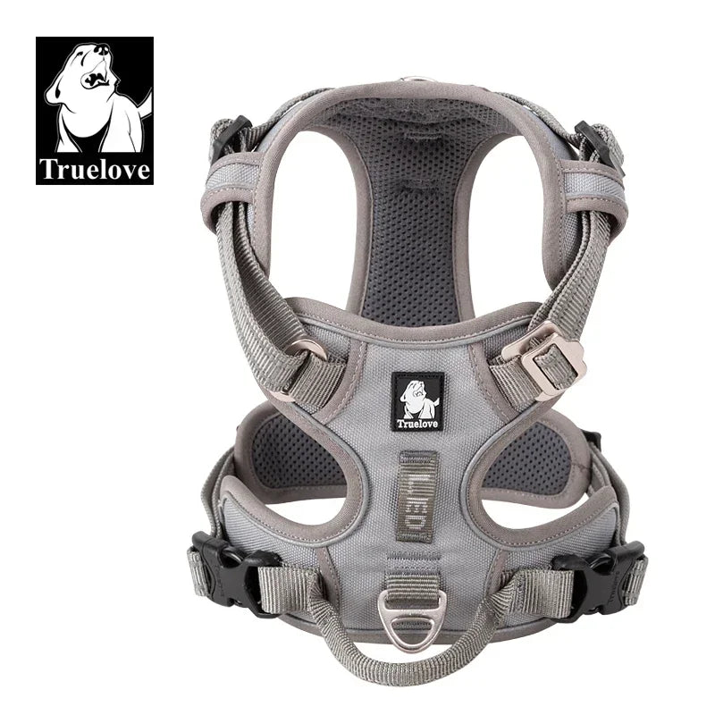 TrueLove Reflective Secure Adjustable Nylon Dog Harness With Durable Buckles