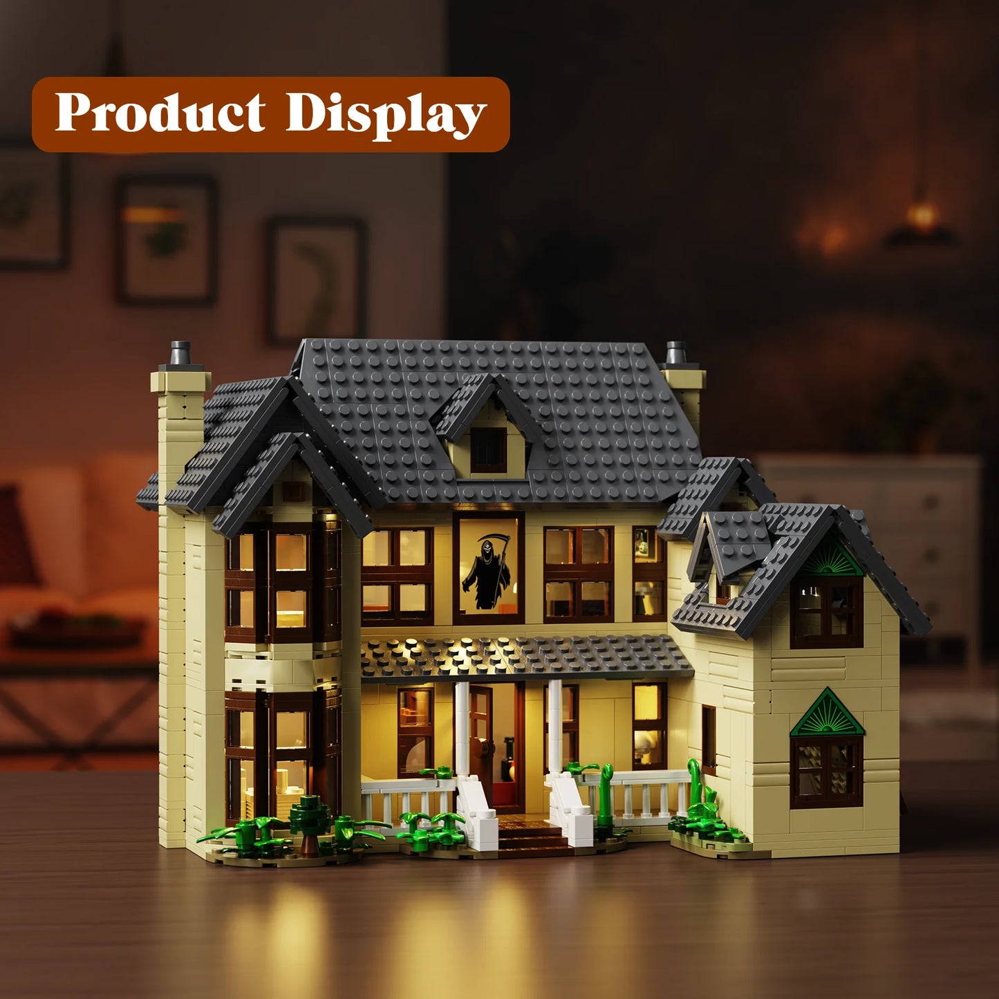 Horror House Building Block Set Haunted House Model Home Decor