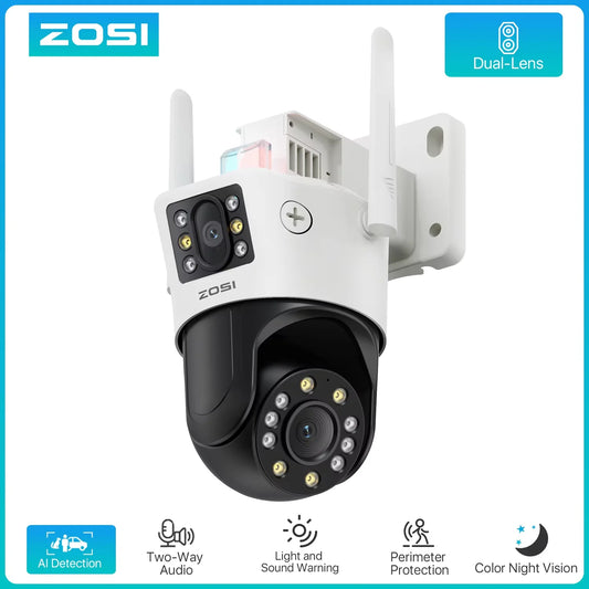 ZOSI C298 Max 4K 8MP Dual Lens PTZ Outdoor Surveillance