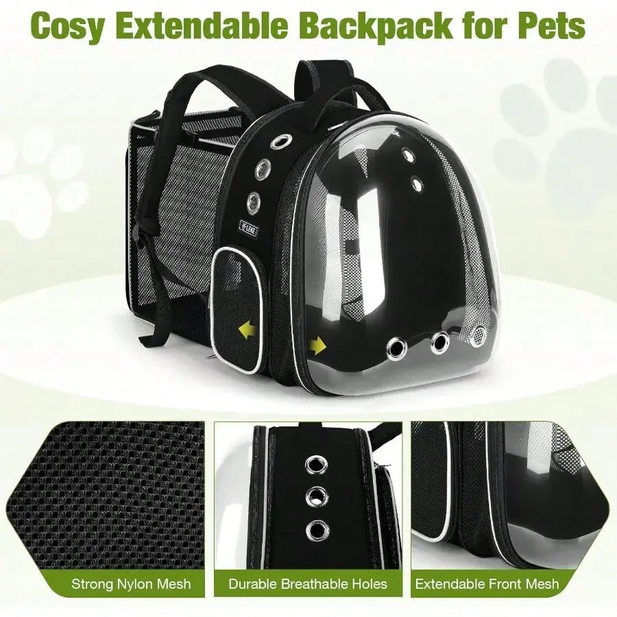 Cat Bubble Backpack Expandable Travel Carrier For Pets