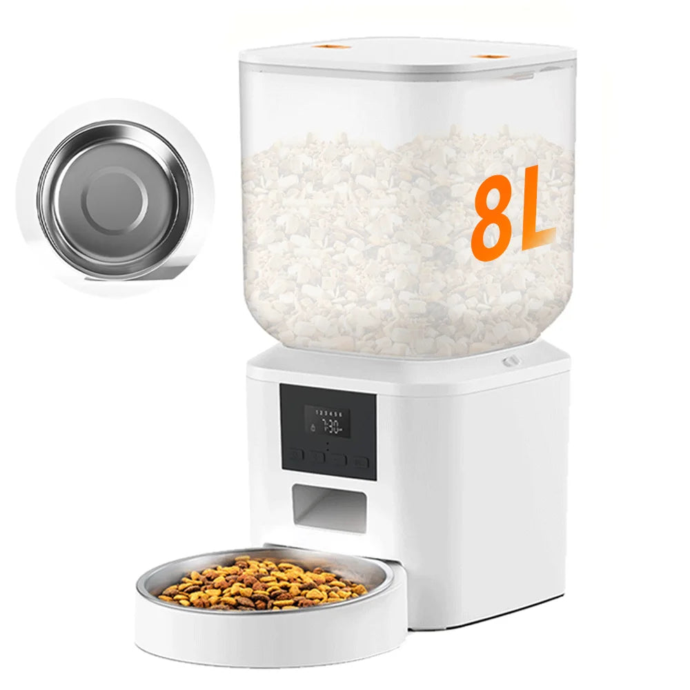 Nityers Automatic Cat Feeder With Key Control And Voice Recorder Pet and Home Outlet