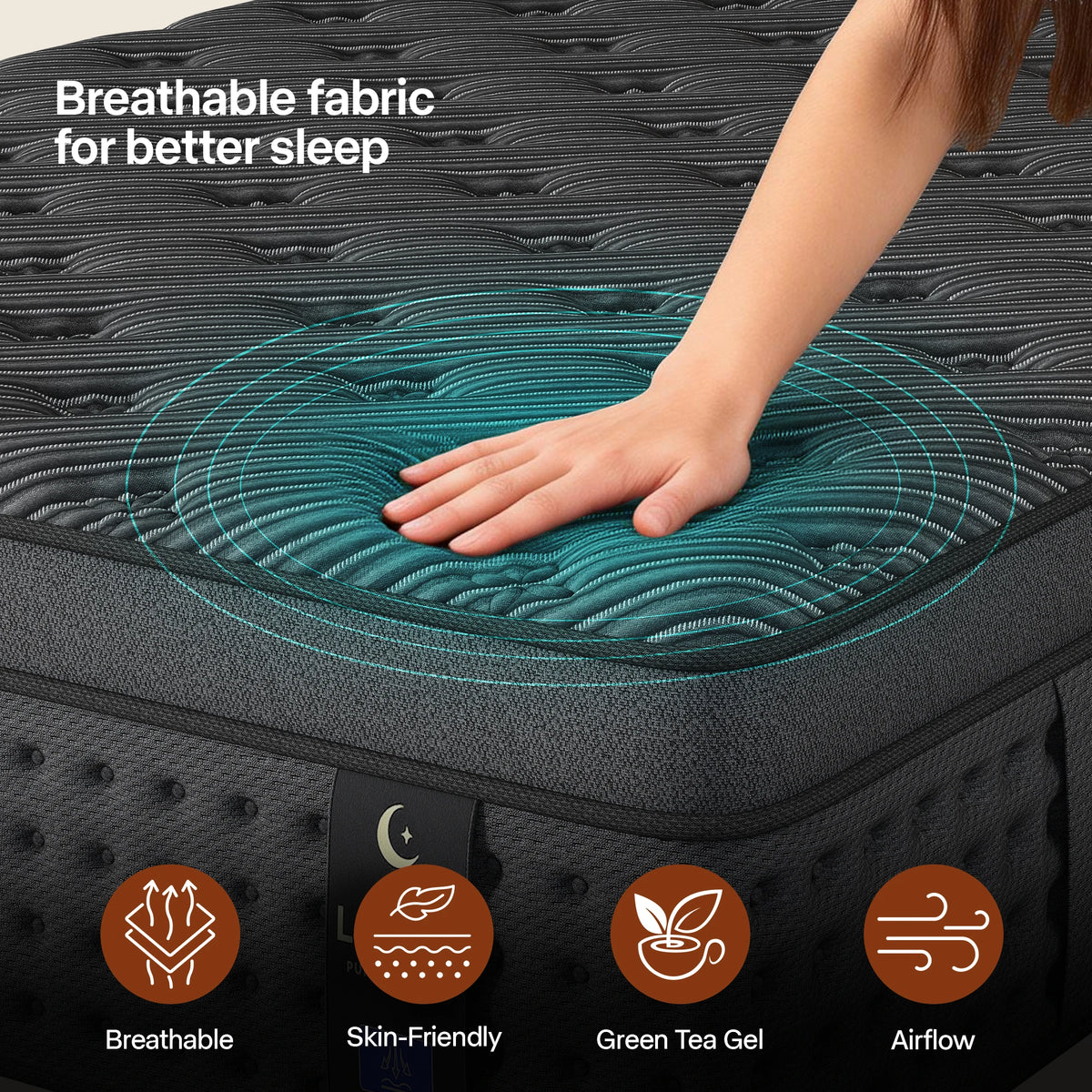 LayRoad Memory Foam Pocket Spring Mattress