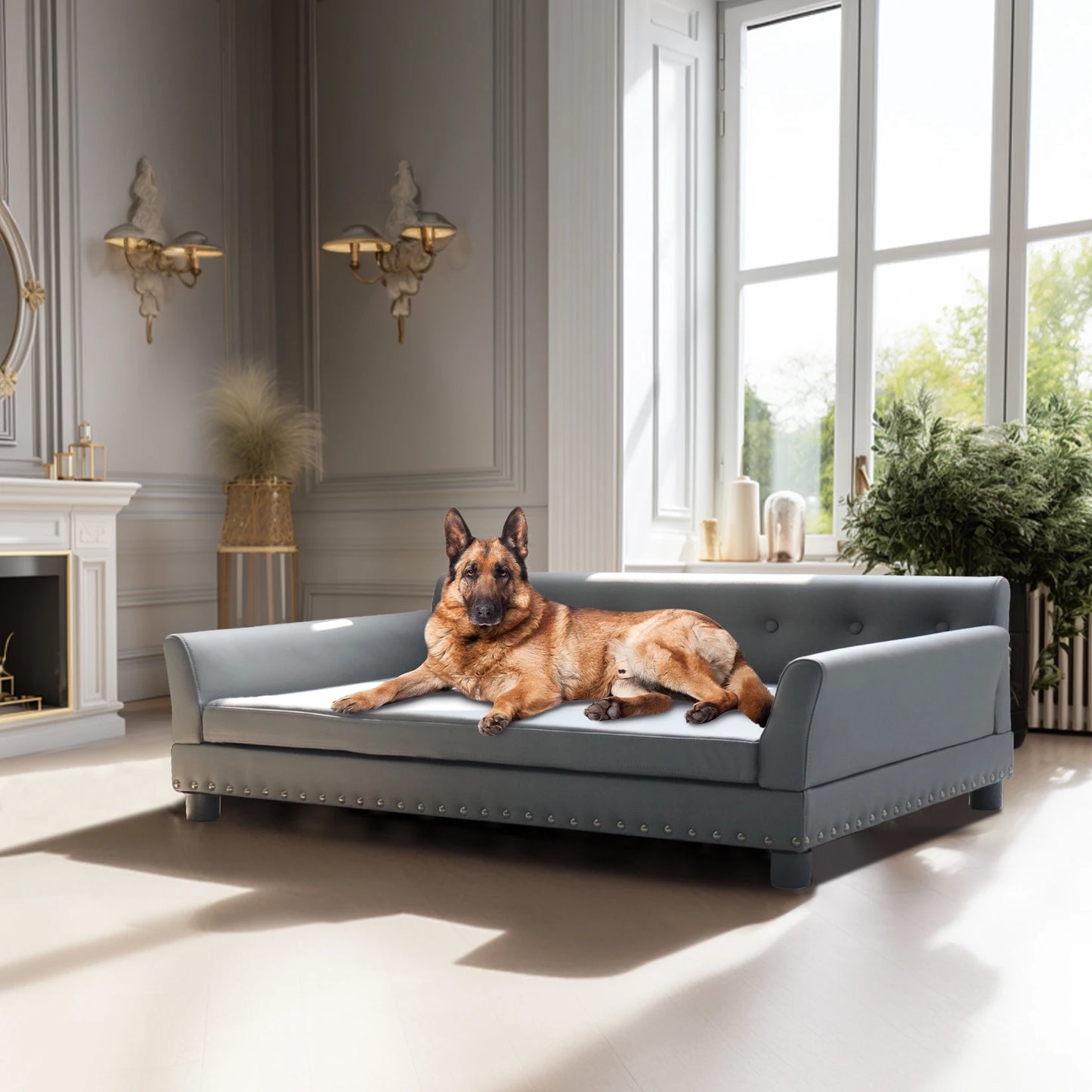 BINGOPAW Elevated Dog Bed Sofa For Dogs Durable Modern Couch