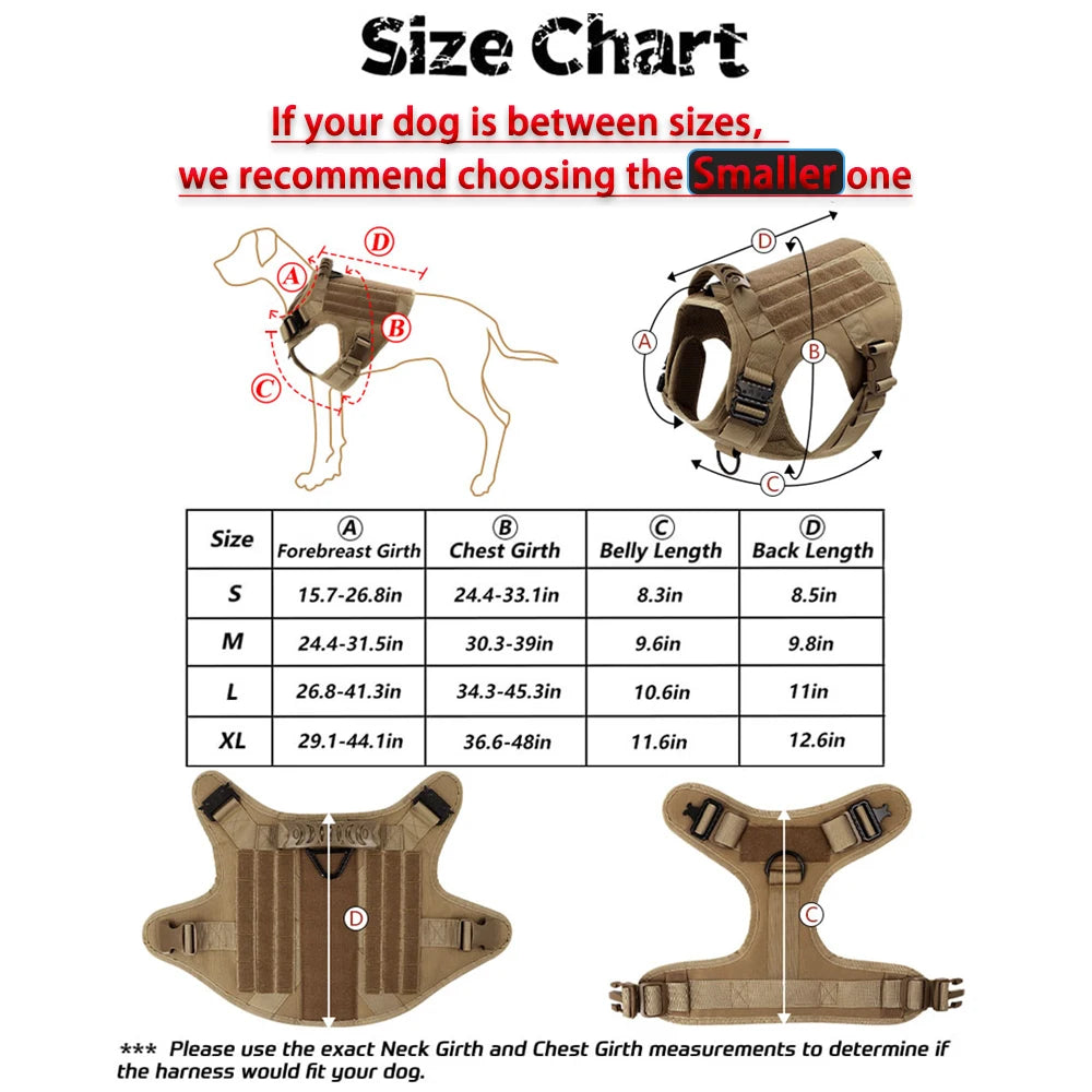Dog Harness And Leash Set For Medium To Large Dogs