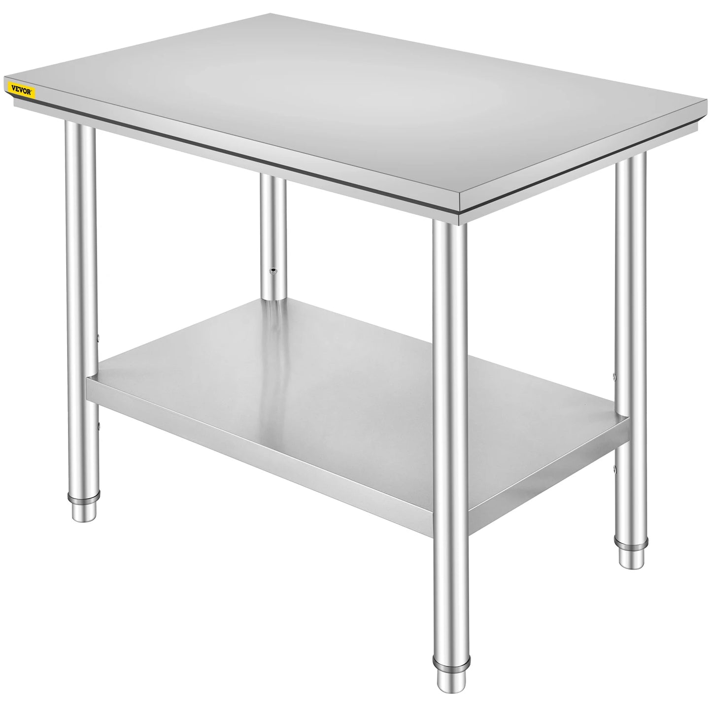Commercial Stainless Steel Kitchen Work Bench With Undershelf
