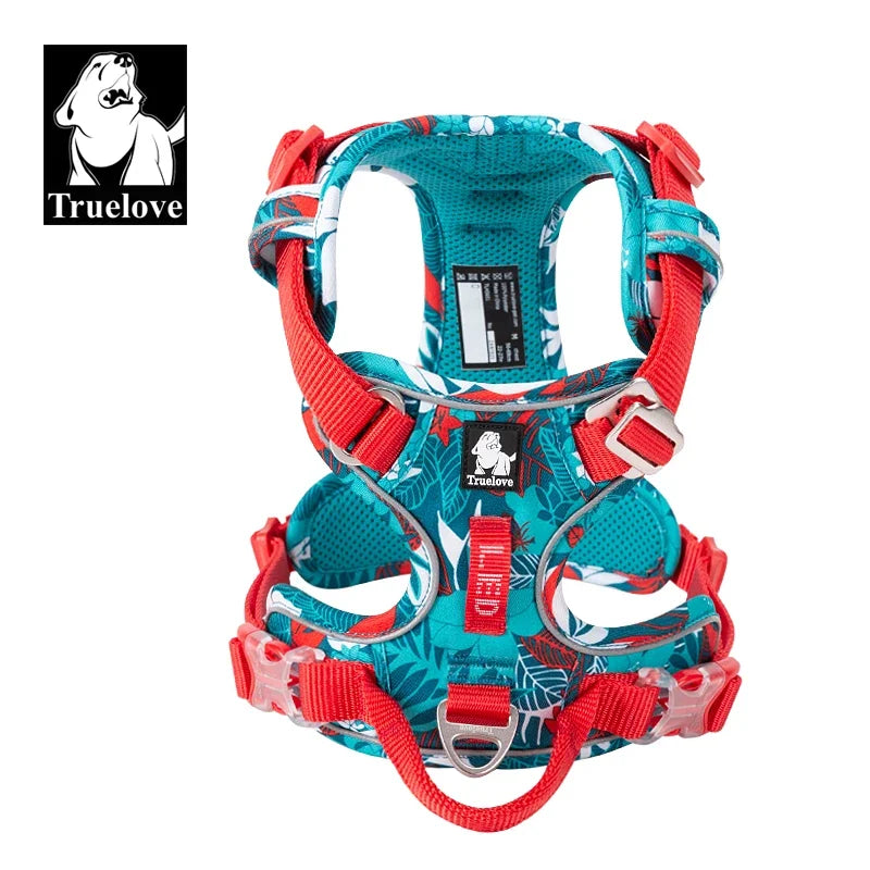 TrueLove Reflective Secure Adjustable Nylon Dog Harness With Durable Buckles