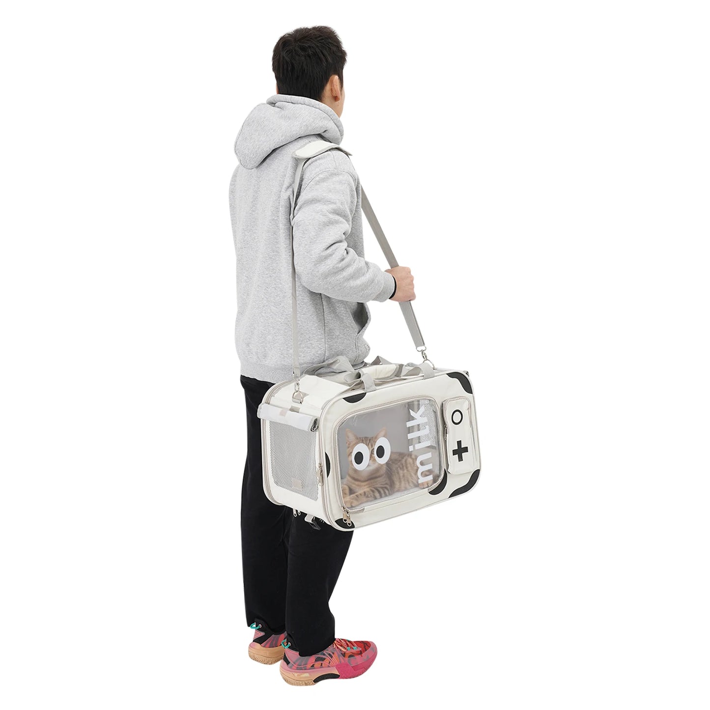 Pet Backpack Carrier for Cats, Collapsible Travel Bag