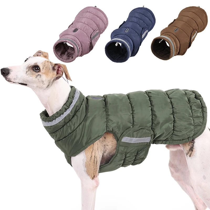 DogLemi Fleece Winter Dog Coat Waterproof Reflective Jacket