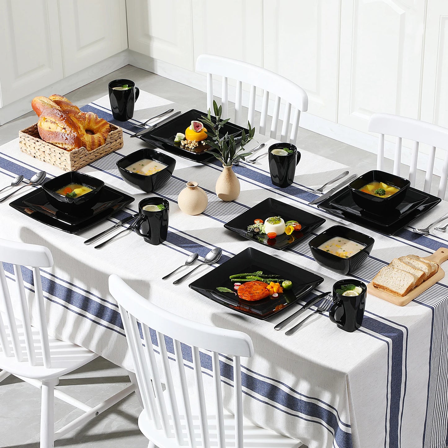 Malacasa Soho Ceramic Dinnerware Set Porcelain Dinnerware Collection