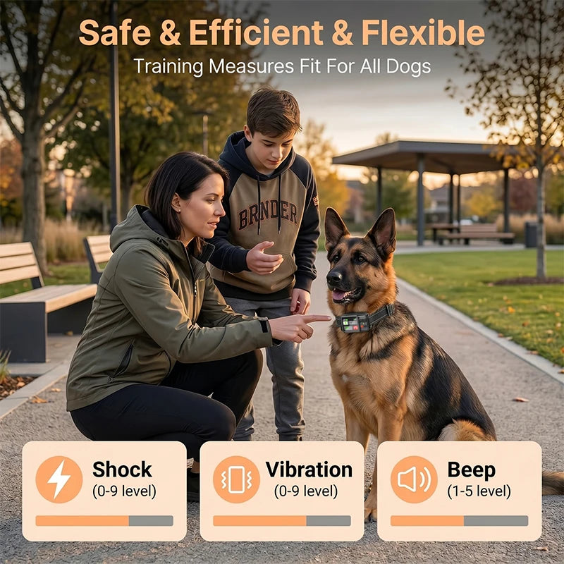 Dog Electronic Fence System Outdoor GPS Fencing Waterproof Training Collar