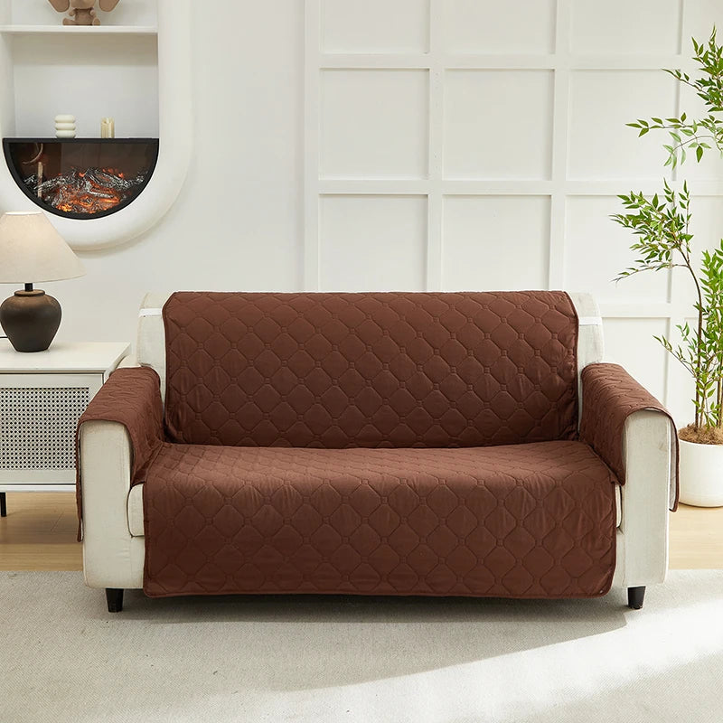 XM Luvetoria Quilted Integrated Sofa Cover For Living Room Slipcover