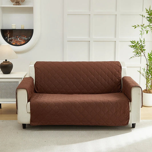 XM Luvetoria Quilted Integrated Sofa Cover For Living Room Slipcover