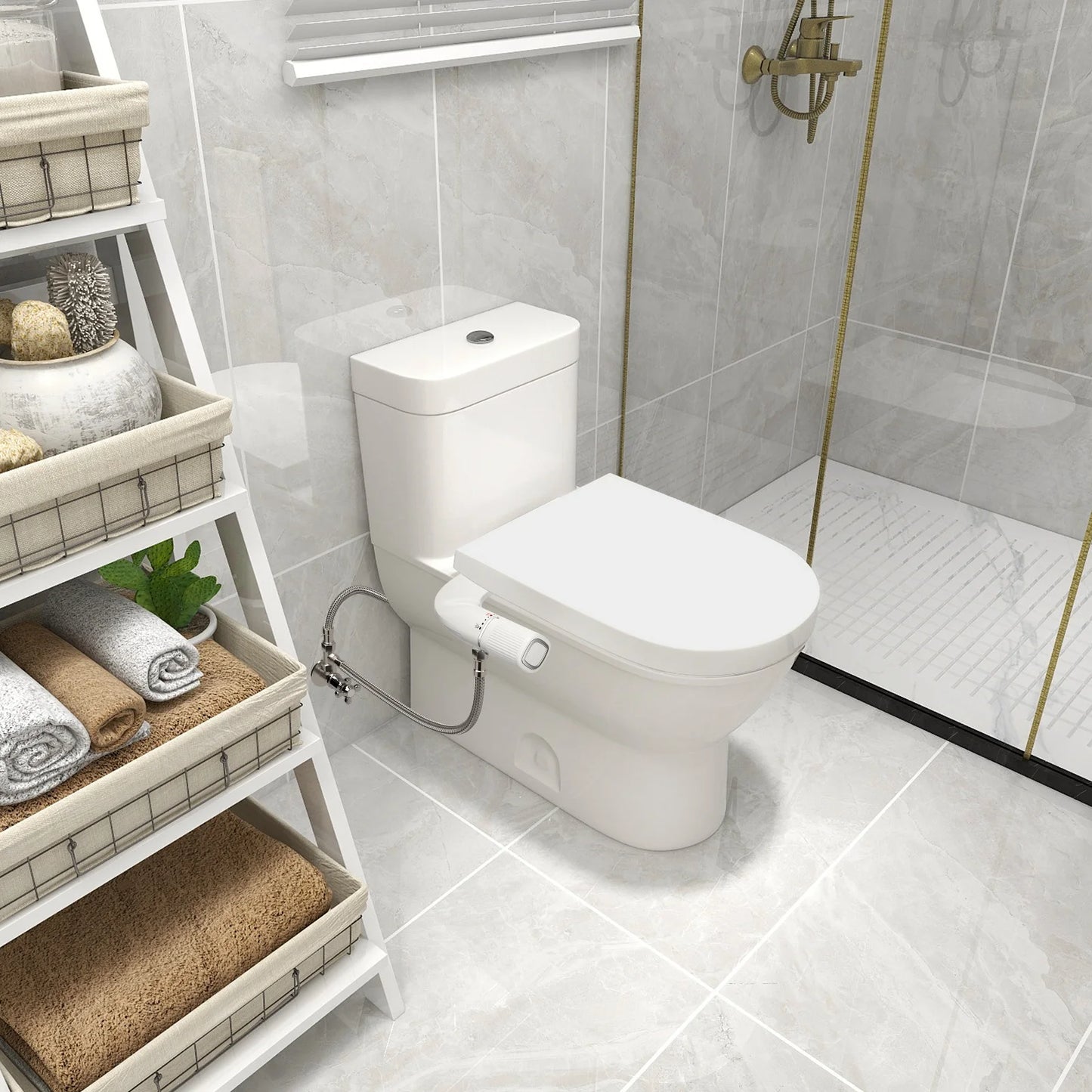 Samodra Non Electric Bidet With Dual Nozzle And Adjustable Pressure