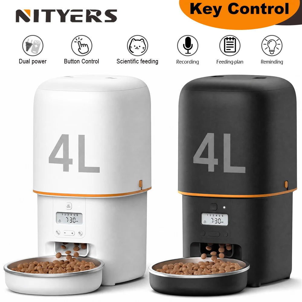 Nityers 4L Automatic Cat Feeder