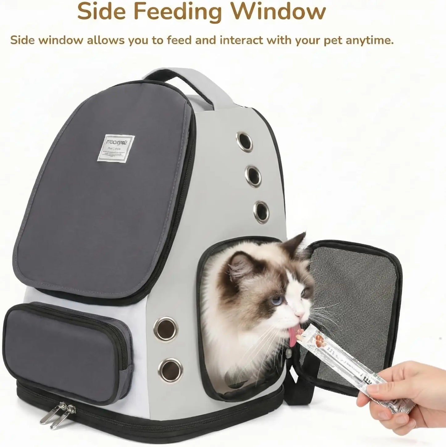 Cat Backpack Carrier Airline Approved Pet Travel Bag Mesh