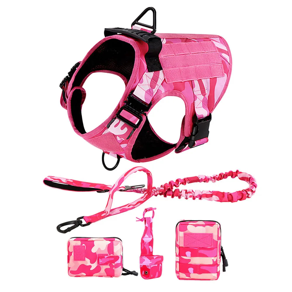 Military Camouflage Adjustable Dog Harness