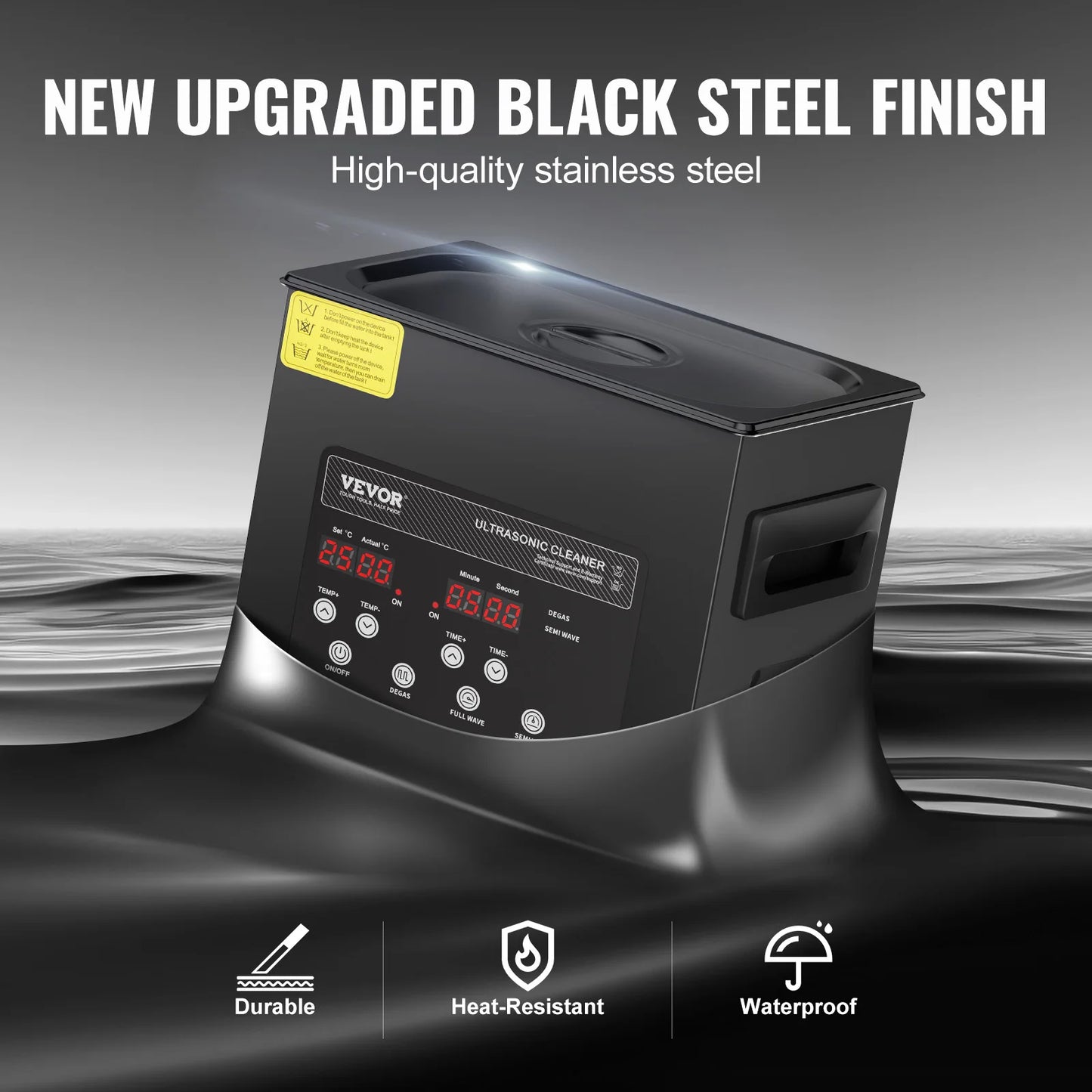 SucceBuy Ultrasonic Cleaner For Dishes Portable With Timer Home Appliance