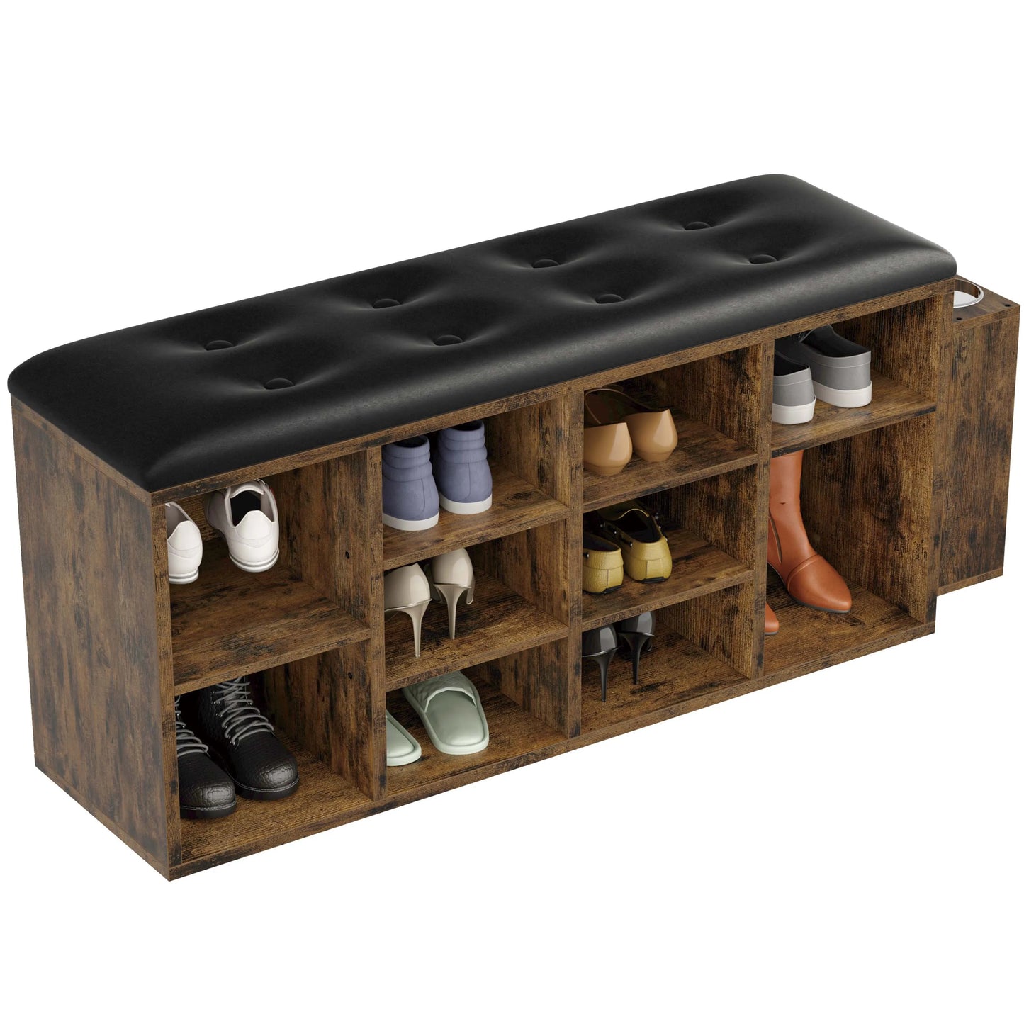Ironck Shoe Bench With 10 Cubbies Entryway Storage