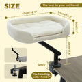 Cat Desk Bed, 360° Rotatable Cat Bed Stand for Indoor Cats, Adjustable Cat Basket, Cats Hammock for Table, Soft Cat Bed for Desk Pet and Home Outlet