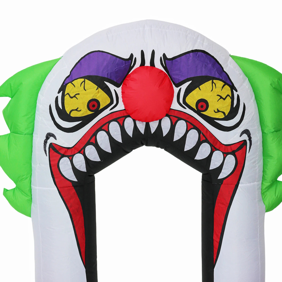 180cm LED Light Up Inflatable Halloween Clown Arch Scary Outdoor Yard Decoration for Lawn and Garden Weather Resistant Blow Up Holiday Party Spooky Night Display Prop Supplies Pet and Home Outlet