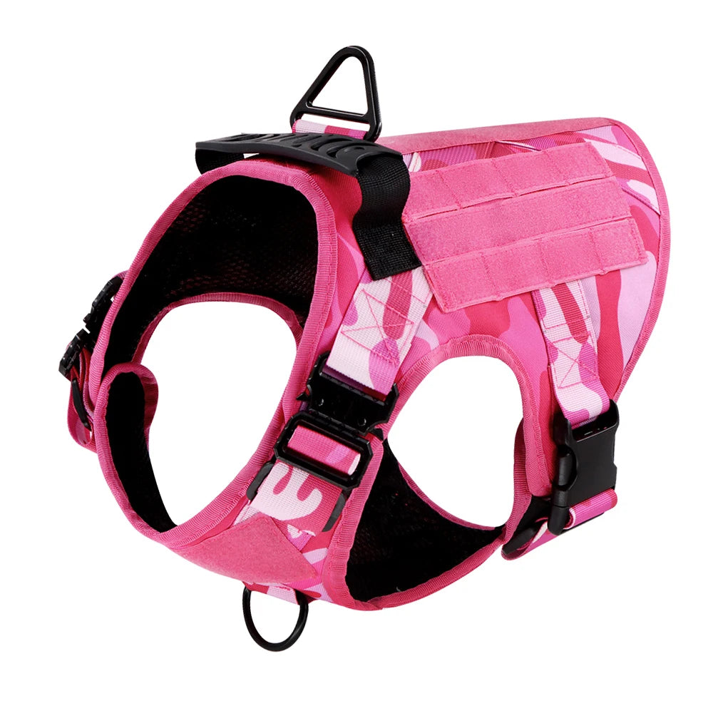 Military Camouflage Adjustable Dog Harness