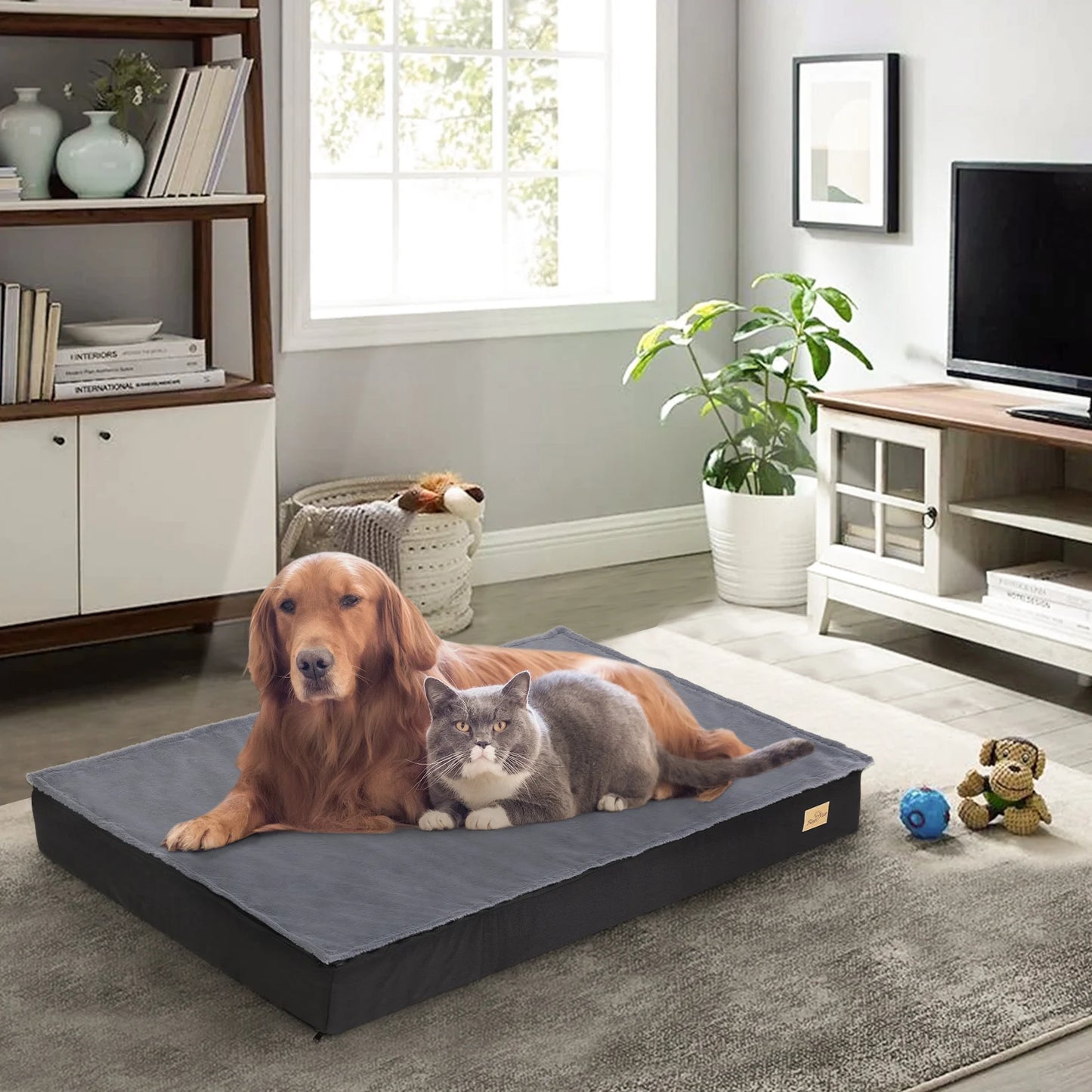 BINGOPAW Washable Orthopedic Dog Bed With Foam Mattress Cover