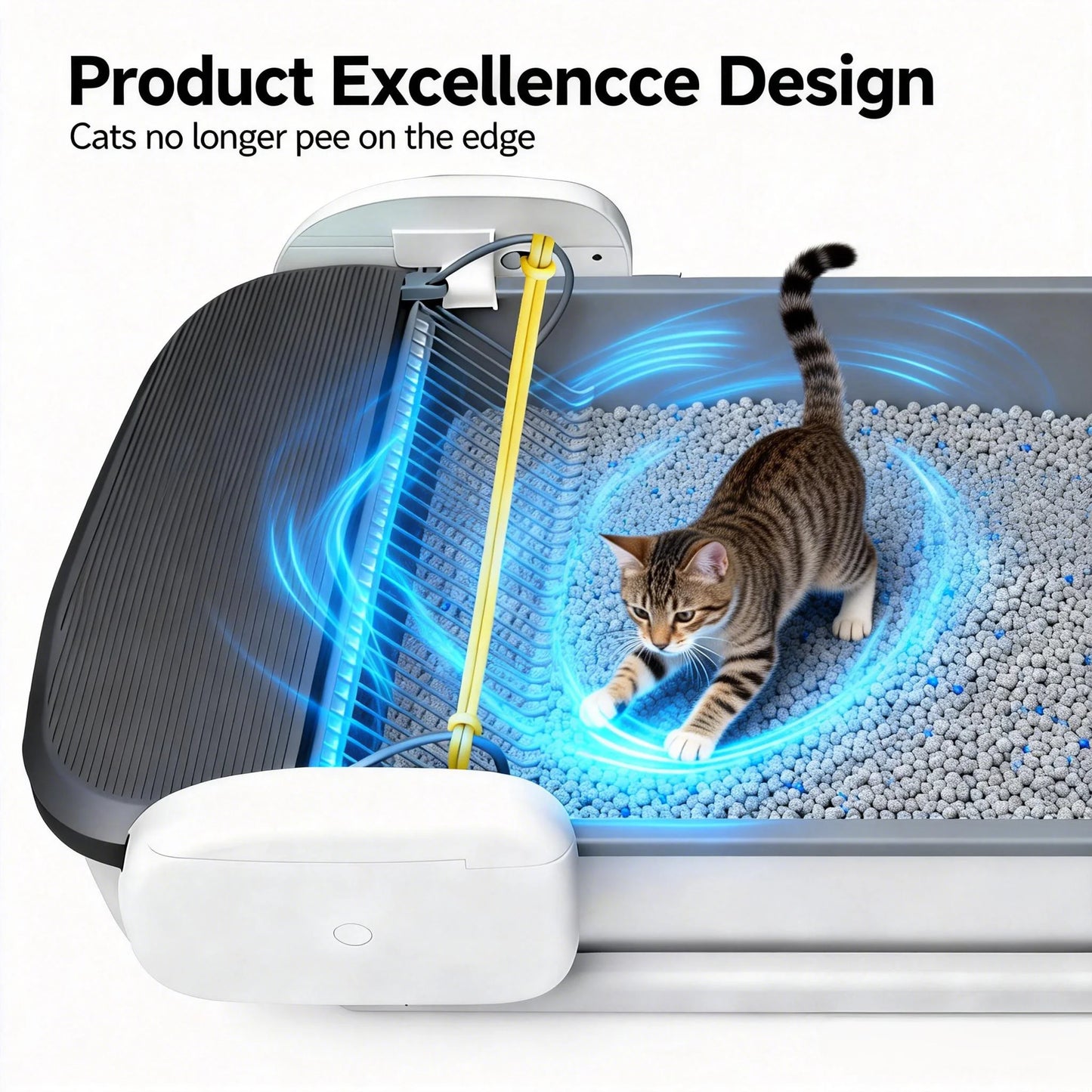 Automatic Self Cleaning Litter Box With Odor Control For Cats Multi Cat Use
