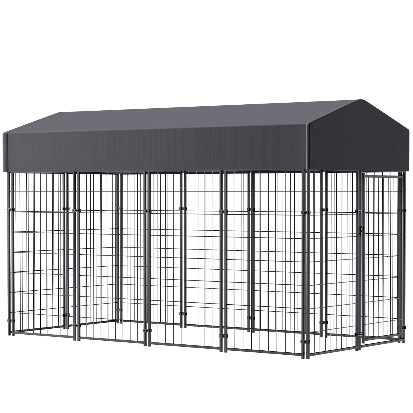Bingopaw Outdoor Dog Kennel With Waterproof Cover And Metal Frame