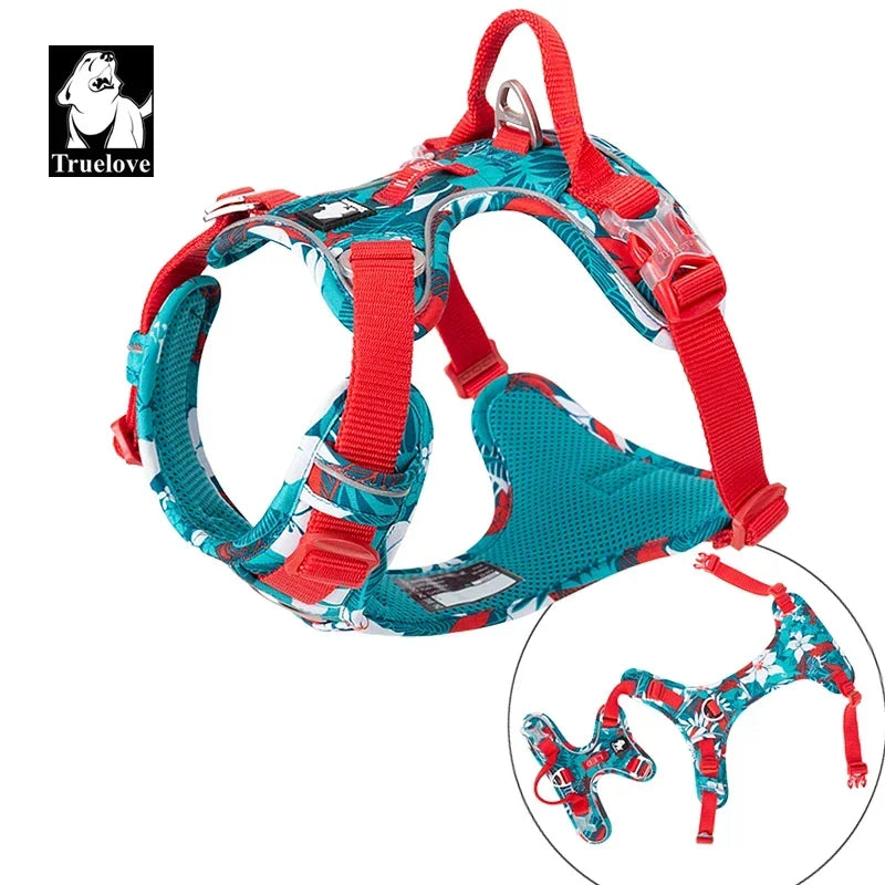 TrueLove Reflective Secure Adjustable Nylon Dog Harness With Durable Buckles