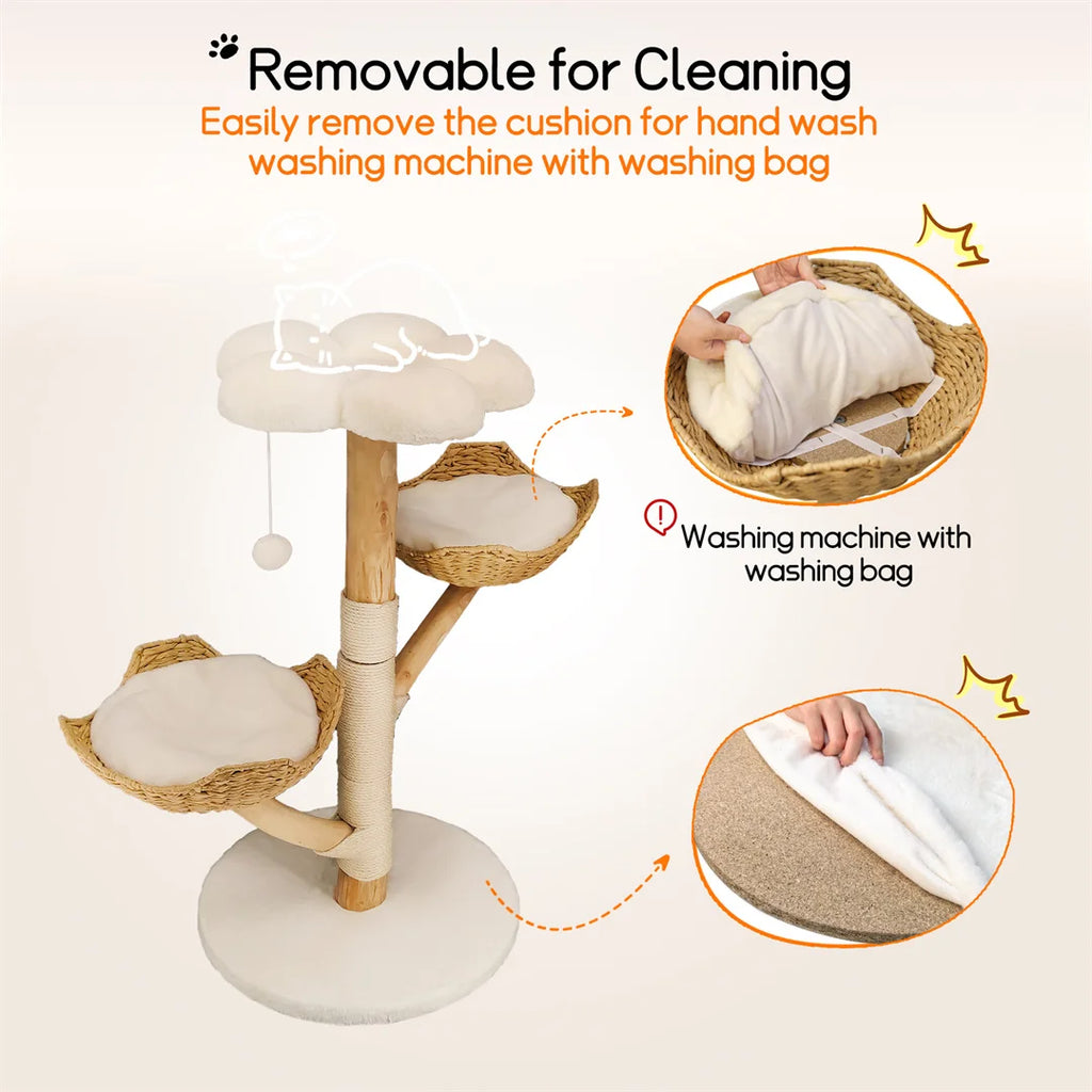BingoPaw Modern Cat Tree Climbing Activity Center With Scratching Post Pet and Home Outlet
