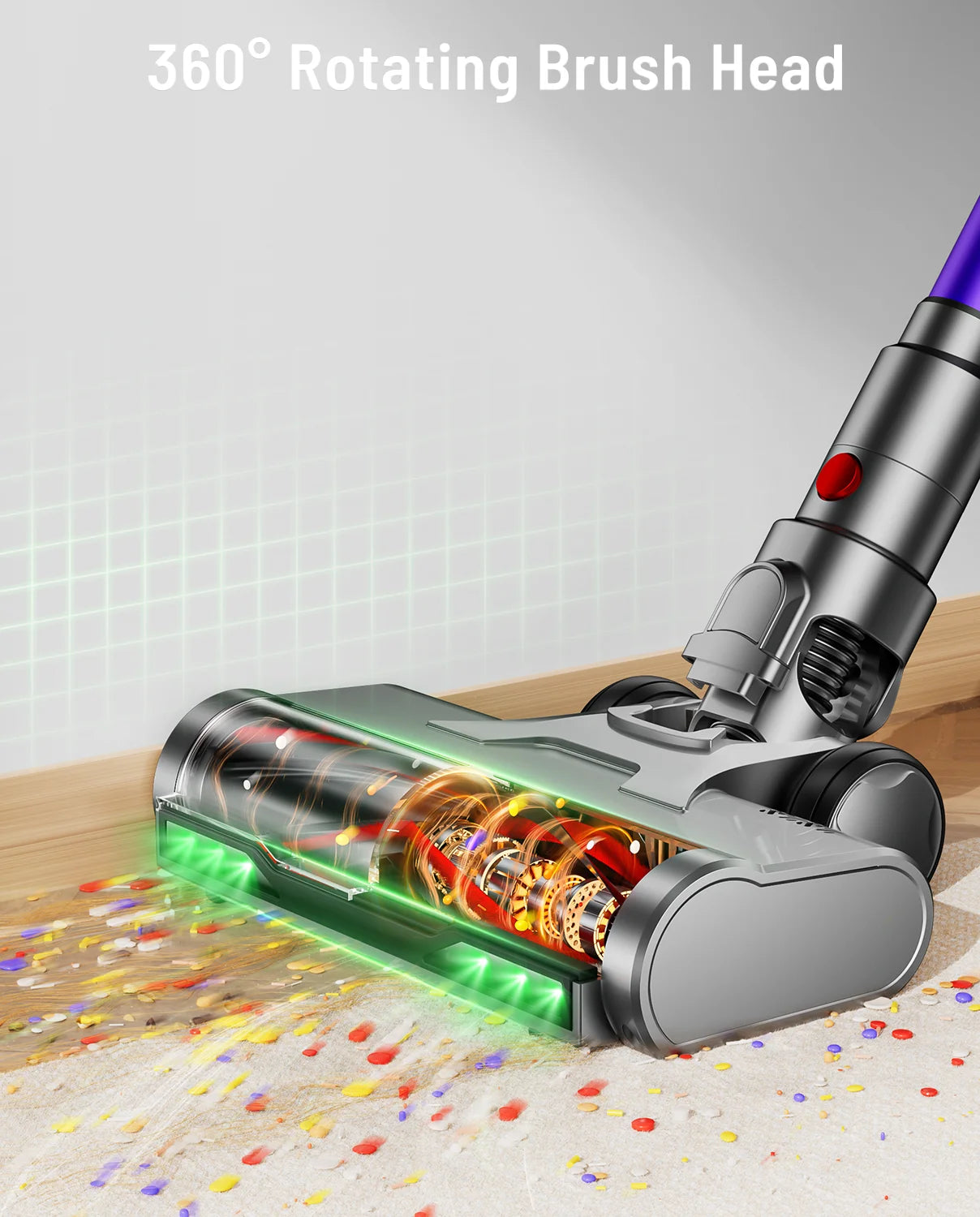 VAKERR X15 Pro Cordless Vacuum Cleaner 65KPa Suction Performance
