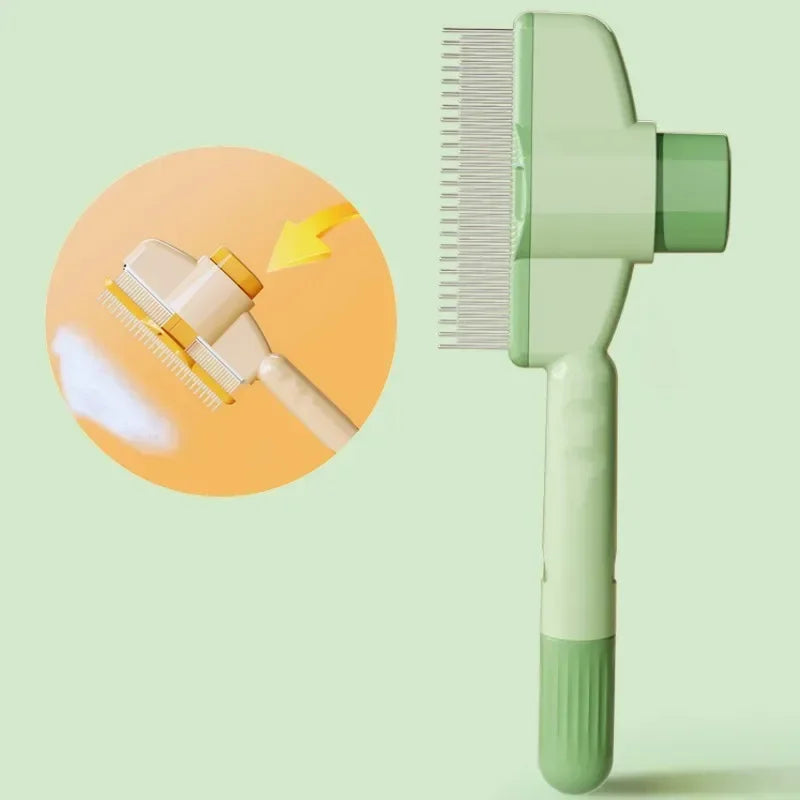 One Button Self Cleaning Dog Comb And Cat Brush For Pets